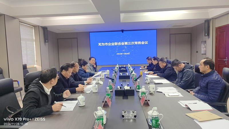 無為市企業聯合會第三次常務理事會在我司召開